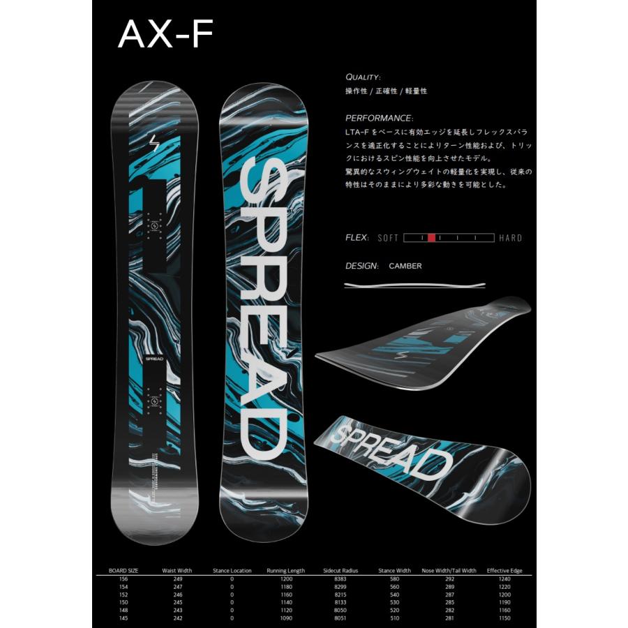 入荷 送料無料 日本正規品 保証書付 24-25' SPREAD AX-F