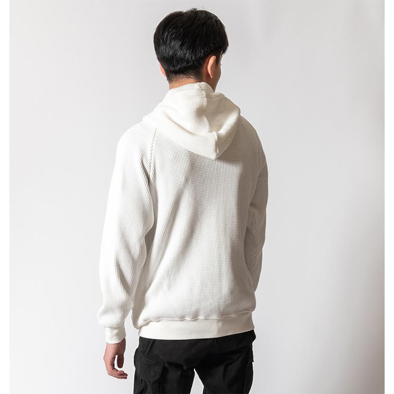 ワッフル ZIP UP パーカー ワッフル生地 パーカー ヘビーワッフル アウター スウェット ミリタリー｜carocaro｜10