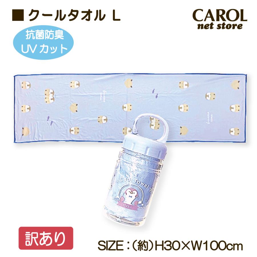 CRUX（クラックス） 訳あり クールタオル ボトル付 L かわいい 抗菌