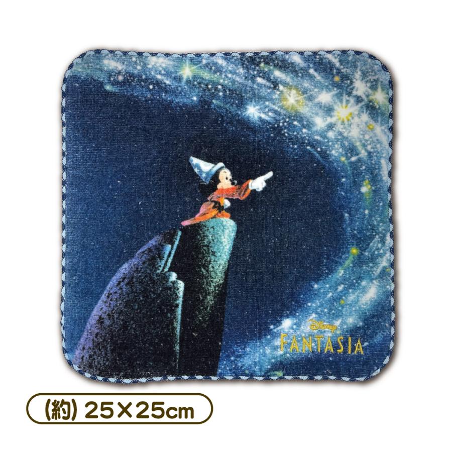 ミッキーマウス ファンタジア ハンドタオル ミニタオル 25×25cm 綿100% ディズニー 魔法使いの弟子 DISNEY