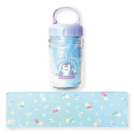 CRUX（クラックス） クールタオル ボトル付 L かわいい 抗菌防臭 UV
