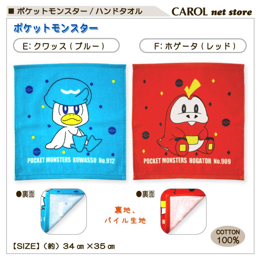 Pokemon（ポケモン） ハンドタオル ポケットモンスター 男の子 女の子