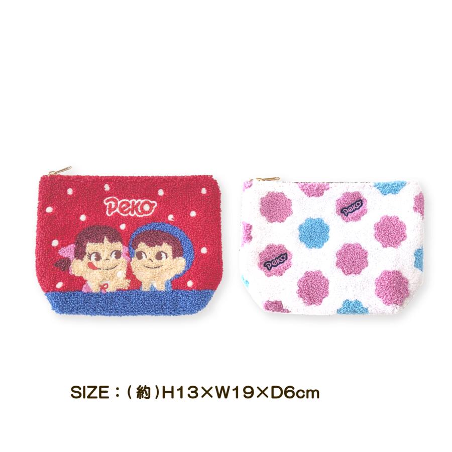 不二家（FUJIYA） ポーチ ペコちゃん ペコ＆ポコ ミルキー 小物 整理