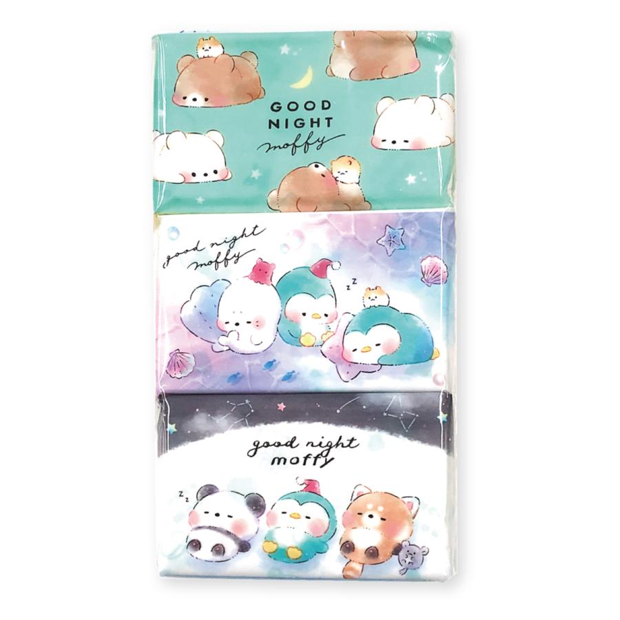 ポケットティシュ 6個パック アニマル ミニサイズ 水に流せる