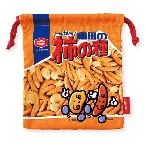 巾着 お菓子パッケージ柄 給食袋 かわいい お菓子柄 大人 ランチ シワ