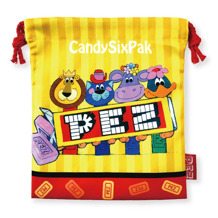 巾着 お菓子パッケージ柄 給食袋 かわいい お菓子柄 大人 ランチ シワ