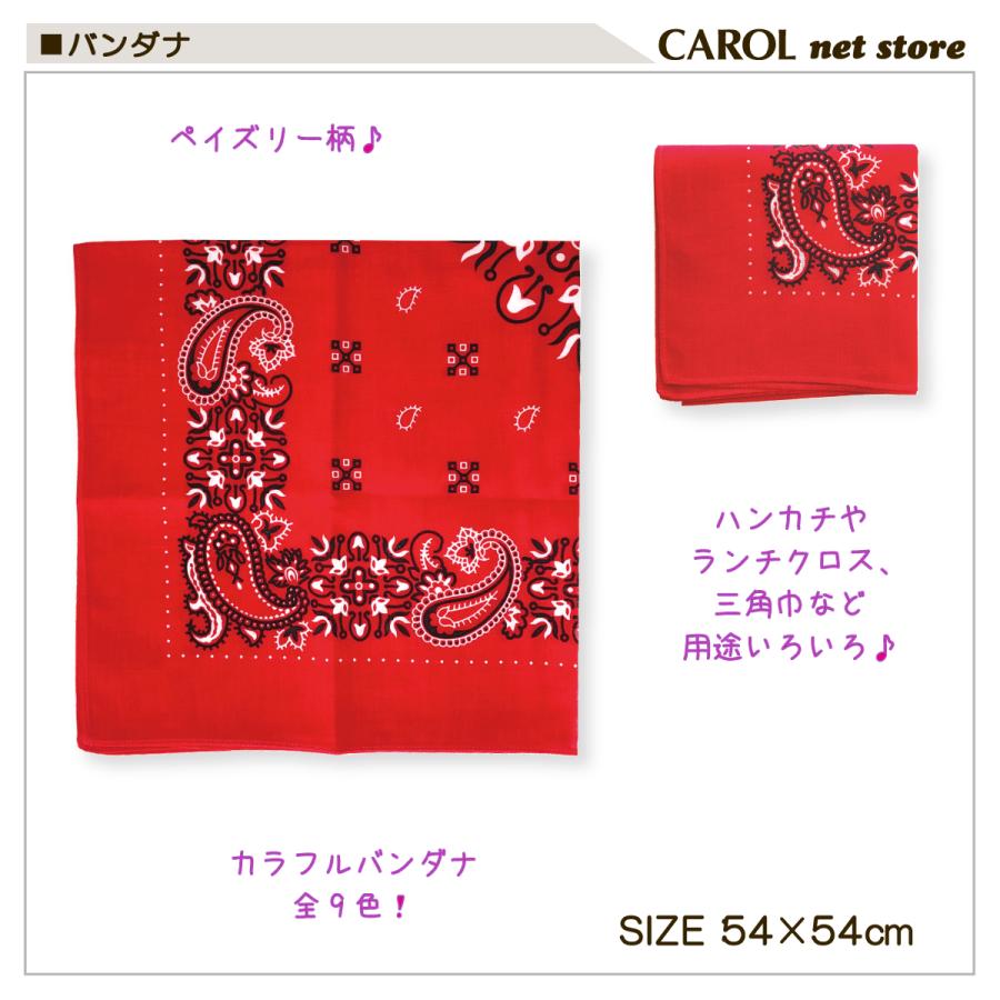 バンダナ ハンカチ 三角巾 ペイズリー ランチクロス ナフキン 54×54cm