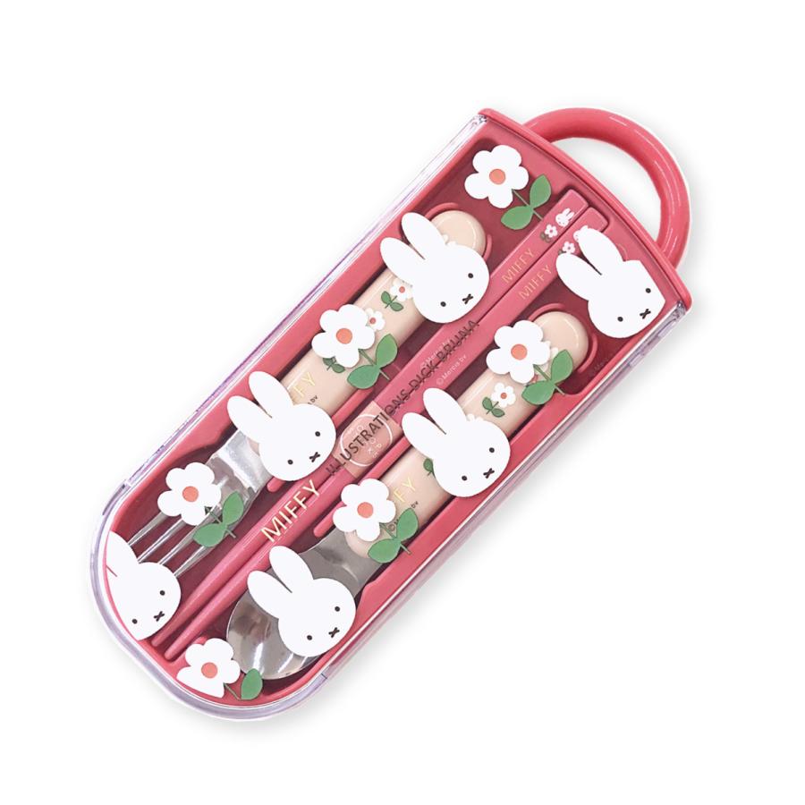 Miffy トリオセット 箸 スプーン フォーク ミッフィー Miffy トリオセット 箸 スプーン フォーク ミッフィー