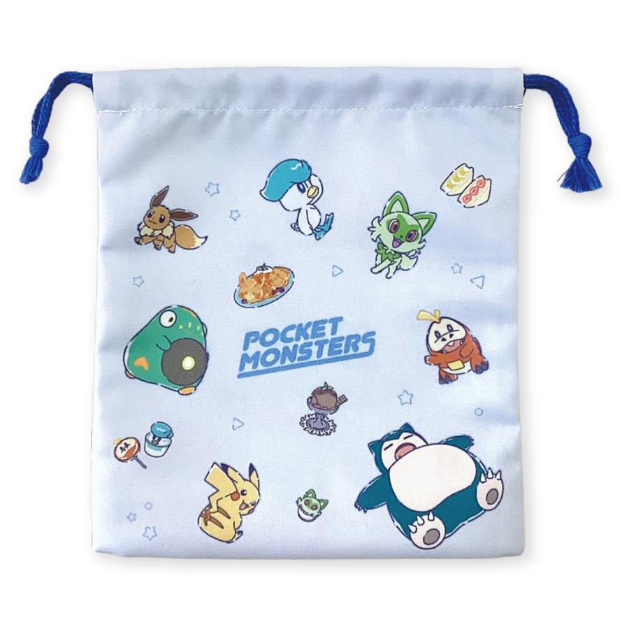Pokemon（ポケモン） 巾着 マチ付巾着袋 給食袋 ポケットモンスター