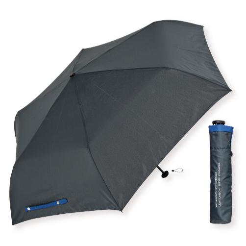 柚の傘★リピーター様割 Ciel（シエル）の晴雨兼用折りたたみ日傘【ダンガリー調切り継ぎ