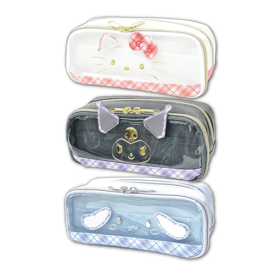 sanrio（サンリオ） ペンケース ペンポーチ チェック柄 ボックスペン