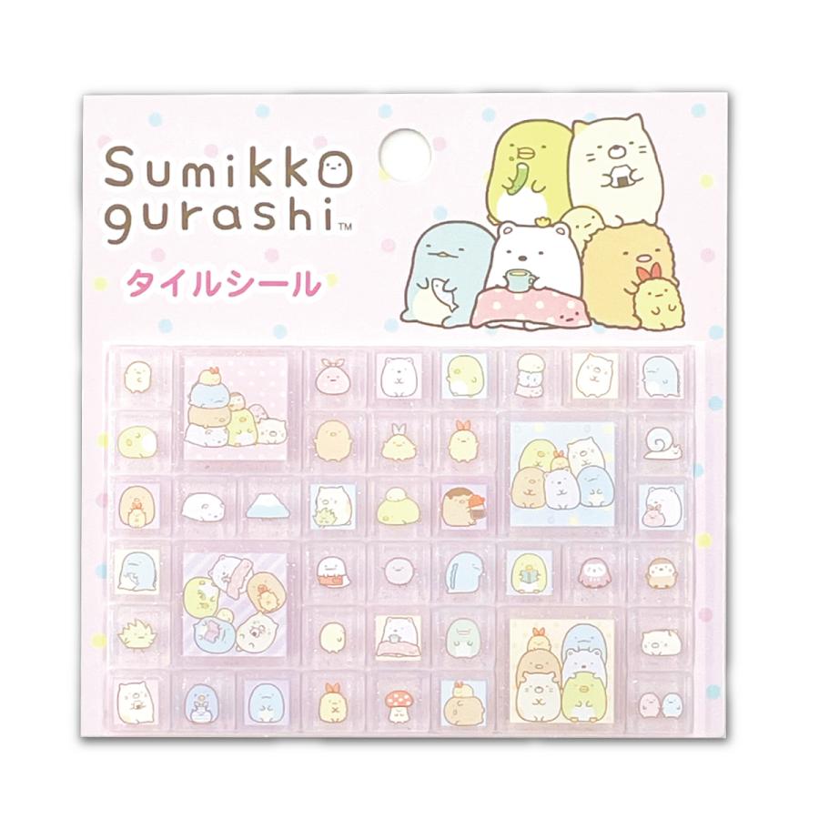 すみっコぐらし タイルシール ステッカー ピンク サンエックス sanx