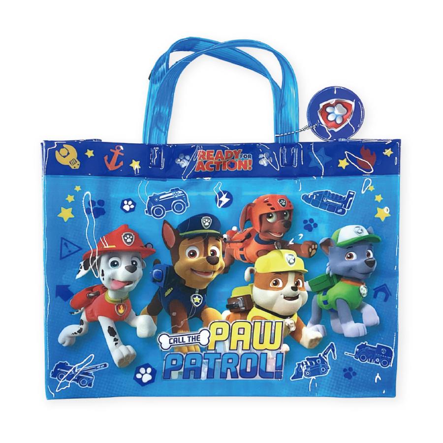 プールバッグ ビニールバッグ キャラクター ネームホルダー付 マチあり