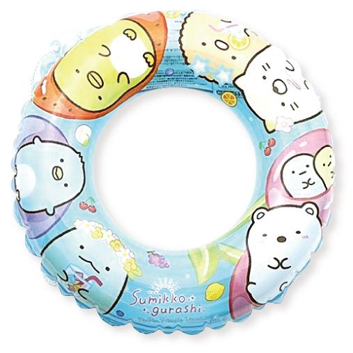 浮き輪 うきわ すみっコぐらし アリエル ハート 60cm ブルー ピンク