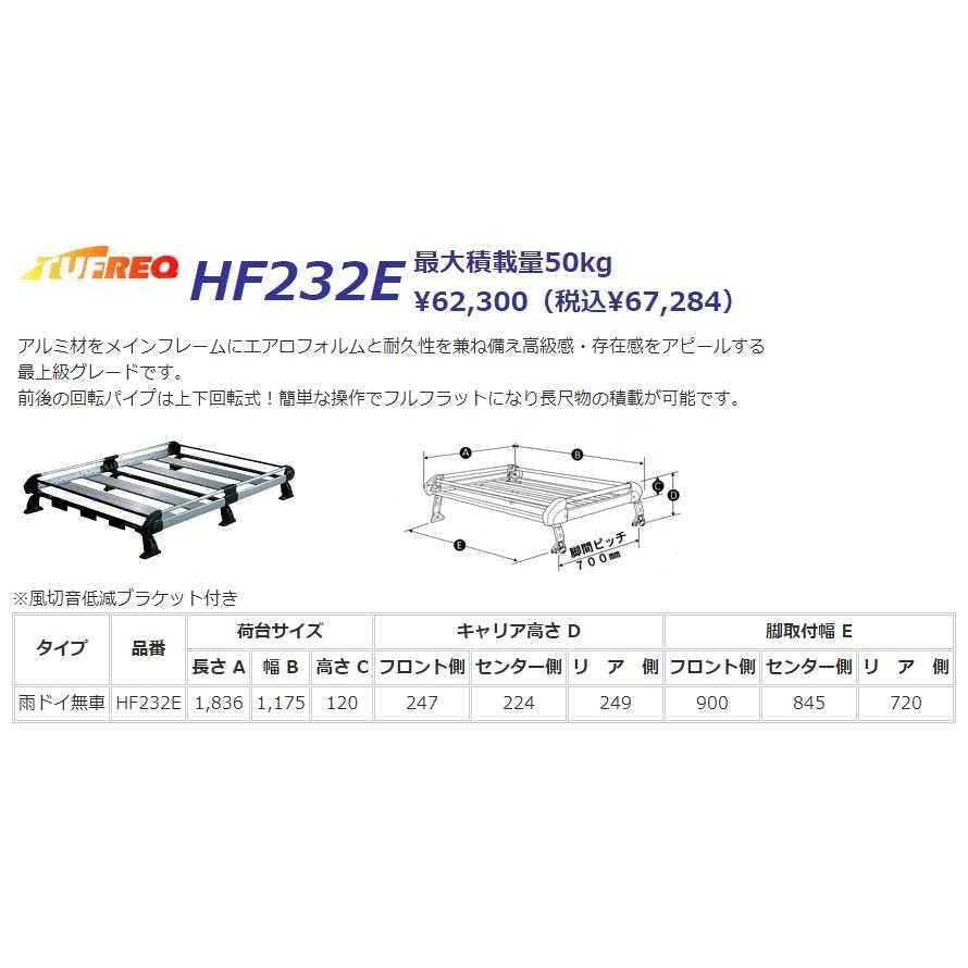 Nv150 Ad Y12 ルーフキャリア Tufreq タフレック 精興工業 Hf232e 6本足 送料無料 条件有 Hf232ey12n クルマノブヒンヤ ヤフー店 通販 Yahoo ショッピング