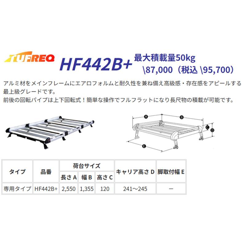 精興工業 NV350 キャラバン E26 ルーフキャリア TUFREQ タフレック