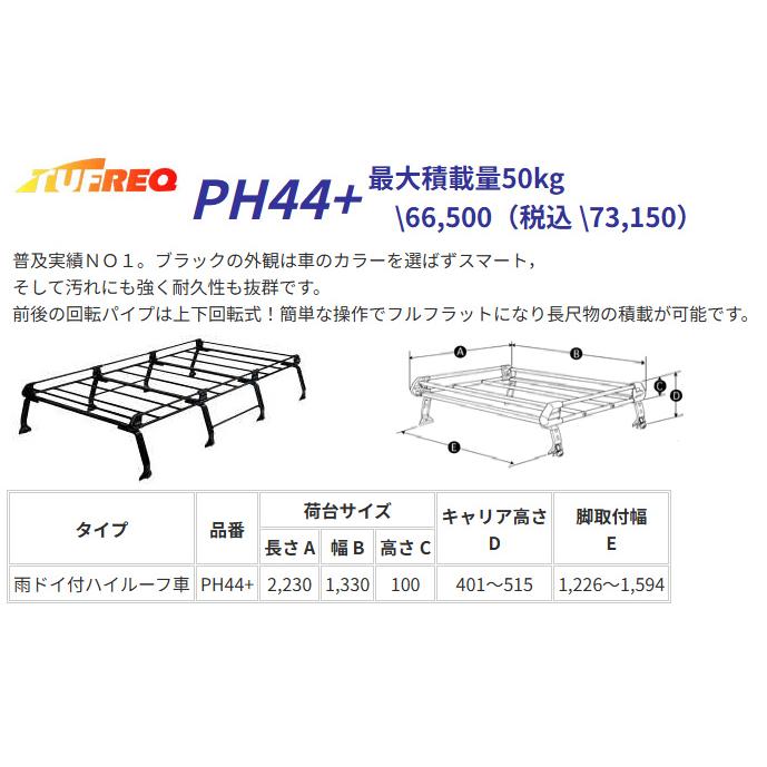精興工業 送料無料 条件有 ルーフキャリア TUFREQ タフレック 
