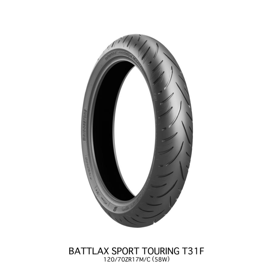 BATTLAX BRIDGESTONE 120/70ZR17 M/C (58W) T31 フロント TL