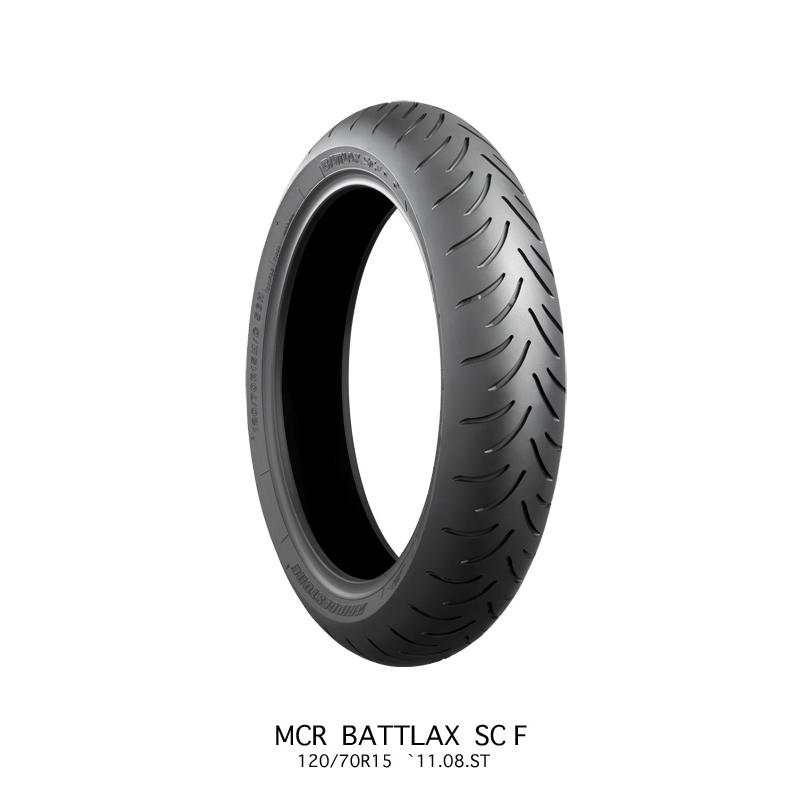 BATTLAX BRIDGESTONE 80/90-14 M/C 40P SC フロント TL(チューブレス
