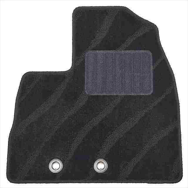 かわいい フロアマット 1台分 ニッサン ニッサン Nv0 シーライン柄ブラック カーパーツ アクセス