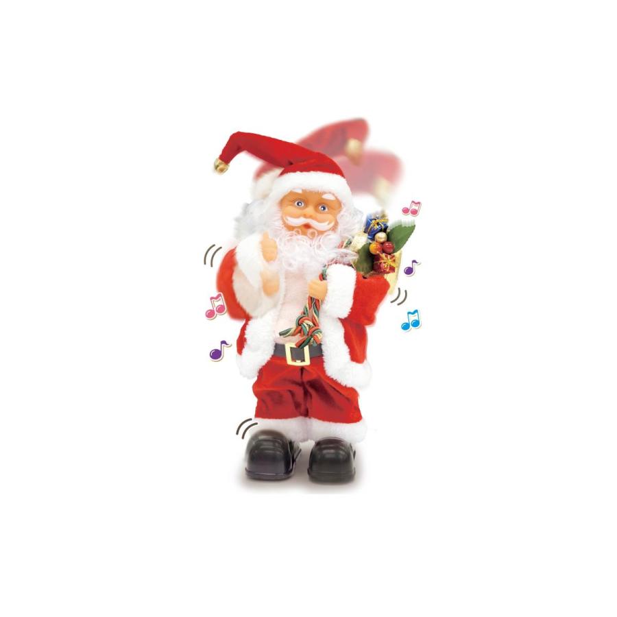 ダンシング サンタ　声や音を検知すると歌って踊るサンタクロース 人形 クリスマス｜carparts-choice