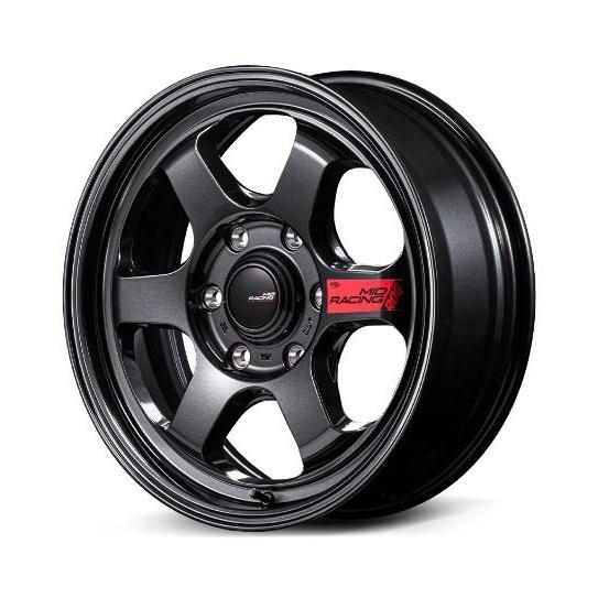 MID Racing R06 17インチx6.5J 6H139.7+38 クリスタルブラック : カー