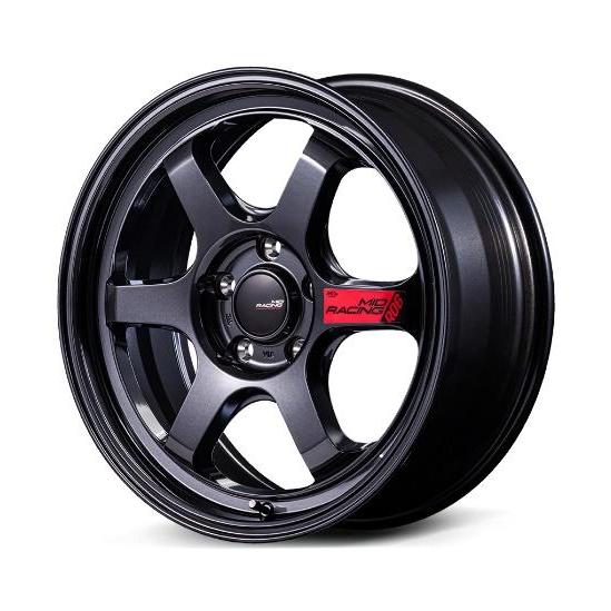 MID Racing R06 18インチx8.5J 5H100+45 クリスタルブラック : カー