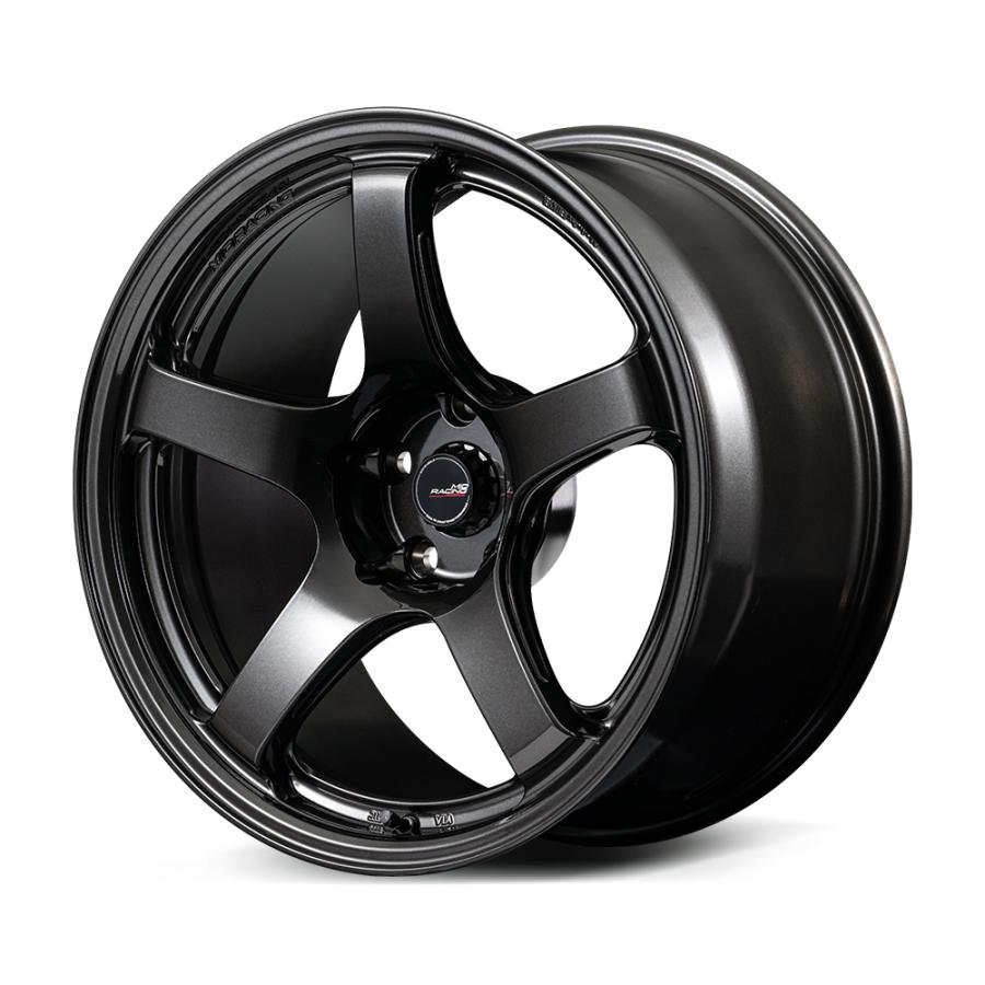 MID RACING R50 EVO 18インチ 8.5J 5H114.3+38BLACK METALLIC : カー