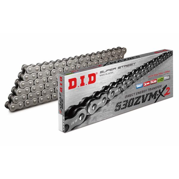 D.I.D DID 530ZVM-X2-100L ZJ(カシメ) 大同工業株式会社 バイク 
