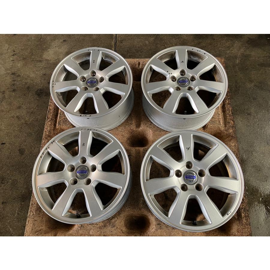 ボルボ V60 FB 〜 ホイール 7J 16インチ ET50 5H 108 4本セット 傷有り 