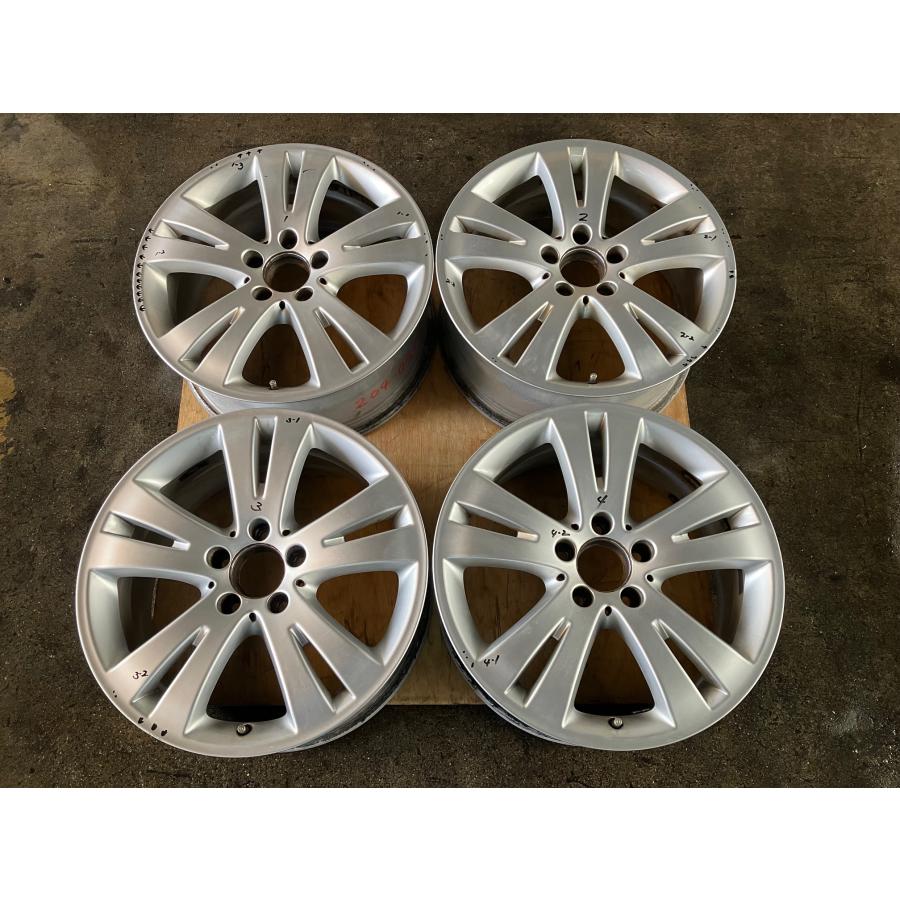 ベンツ Cクラス W204 S204 C204 〜 ホイール 7.5J 17インチ ET47 4本 