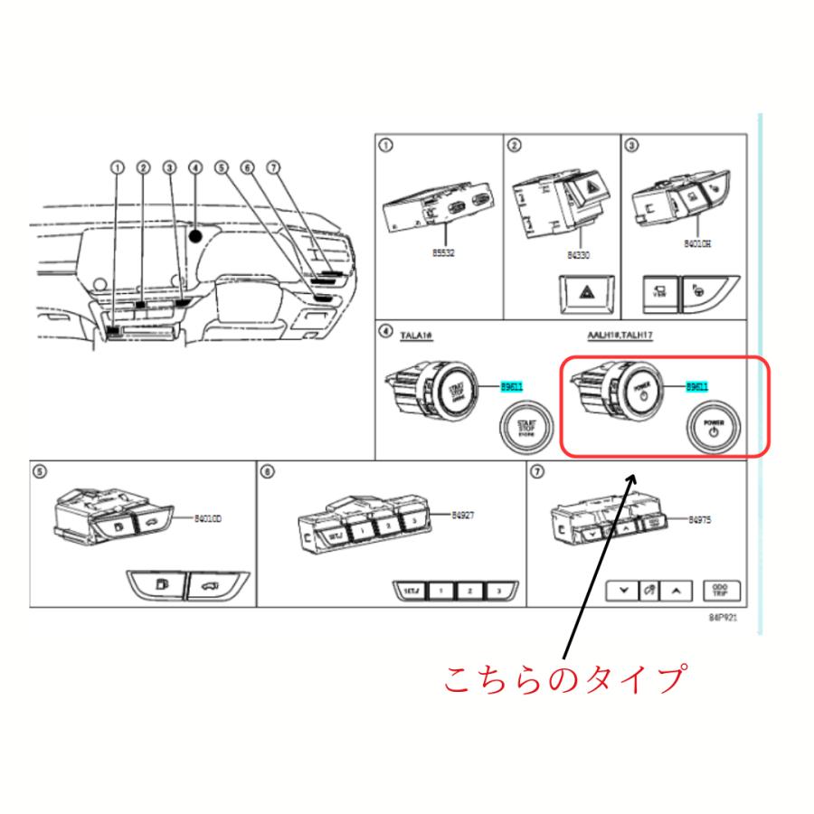 トヨタ レクサス純正 新品未使用品 新型NX/RXのプッシュスタート トヨタ レクサス純正 新品未使用品 新型NX/RXのプッシュスタート