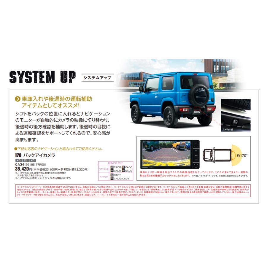 SUZUKI 純正用品 バックアイカメラ ジムニー 99195-77R00 便利 SUZUKI 純正用品 バックアイカメラ ジムニー 99195-77R00 便利