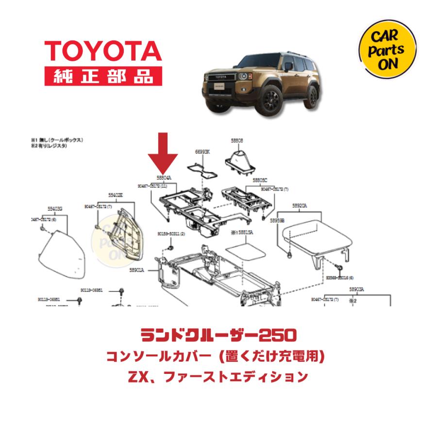 トヨタ（TOYOTA） TOYOTA純正部品 250 ランドクルーザーZX用