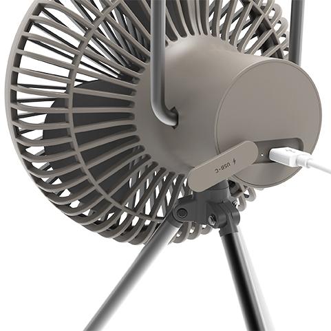 Prism（プリズム） 7inch充電式扇風機サーキュレーター CLAYMORE fan V600+ カラー：ウォームグレー 品番：CLFN-V610WG｜carparts-yshoping｜02