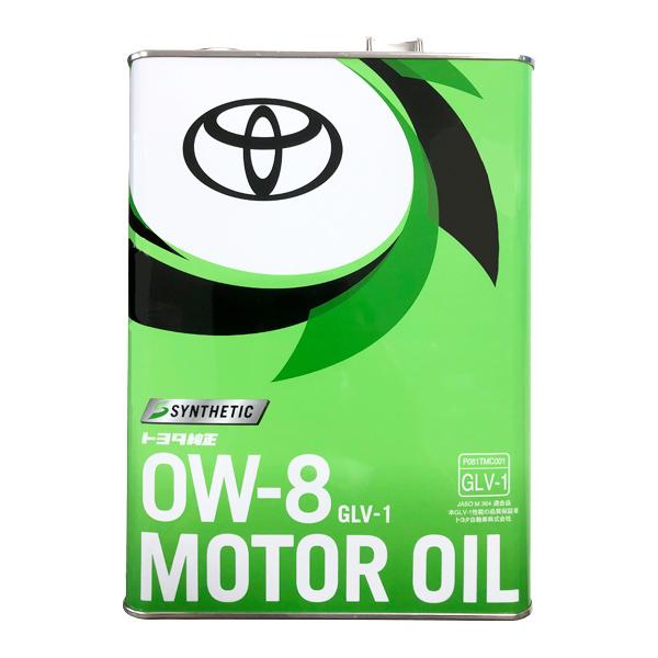 トヨタ（TOYOTA） 純正 ガソリンエンジンオイル GLV-1 0W-8 4L 08880