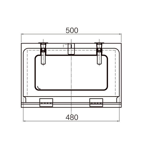 JB 工具箱 ボンデ SUS蝶番 Bタイプ KK-500B 日本ボデーパーツ工業 JB 工具箱 ボンデ SUS蝶番Bタイプ KK-500B