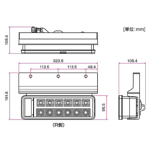 最安値クラス KOITO 小糸製作所 小型 オールLEDリヤコンビネーションランプ 右側 24V ハザード省電力仕様 Aタイプ LEDRCL-24RHE