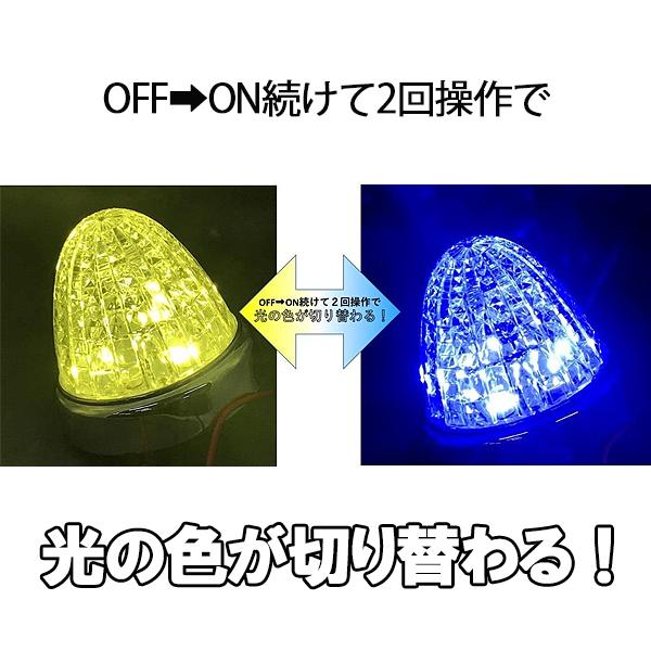 日本ボデーパーツ工業 JB 激光 スイッチング マーカーランプ 黄/青 12V