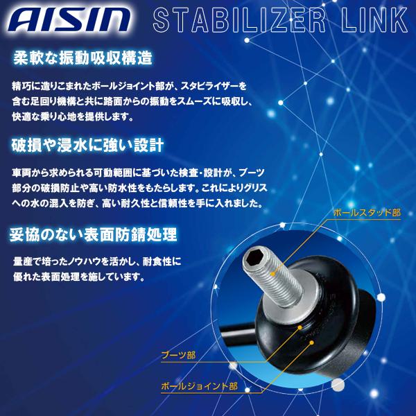 AISIN アイシン スタビライザーリンク 対応純正品番：51320-TY0-005 ホンダ JRSH-9003｜carpartstsc｜02