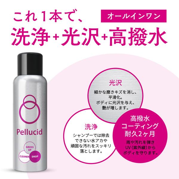 車 Pellucid ハイドロショット グロスアップコート 7本セット