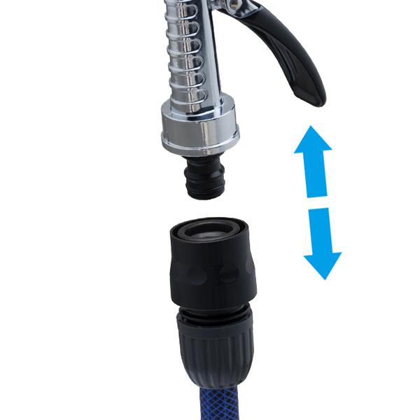 タカギ takagi ステンレス製 散水ノズル メタルガンS QG1128GY