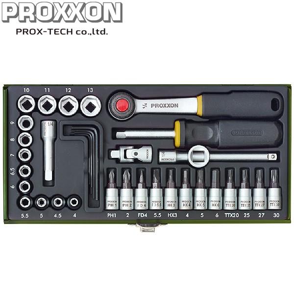 PROX-TECH プロクステック 精密ソケットレンチセット 1/4 36点セット