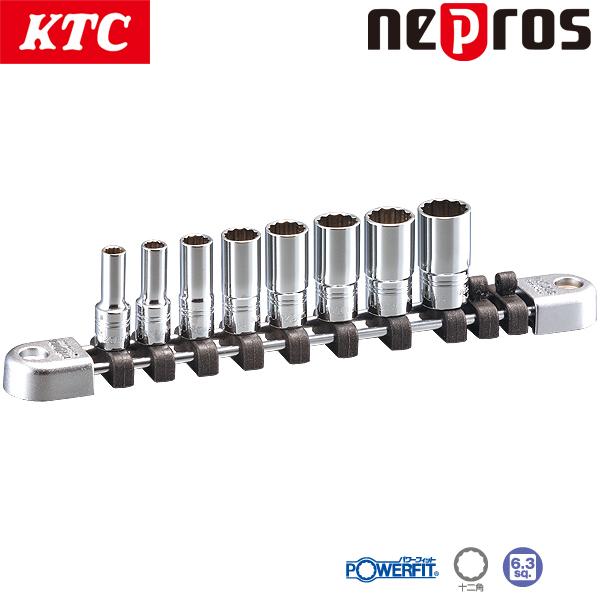 京都機械工具 nepros 9.5sq.セミディープソケットセット[12コ組 