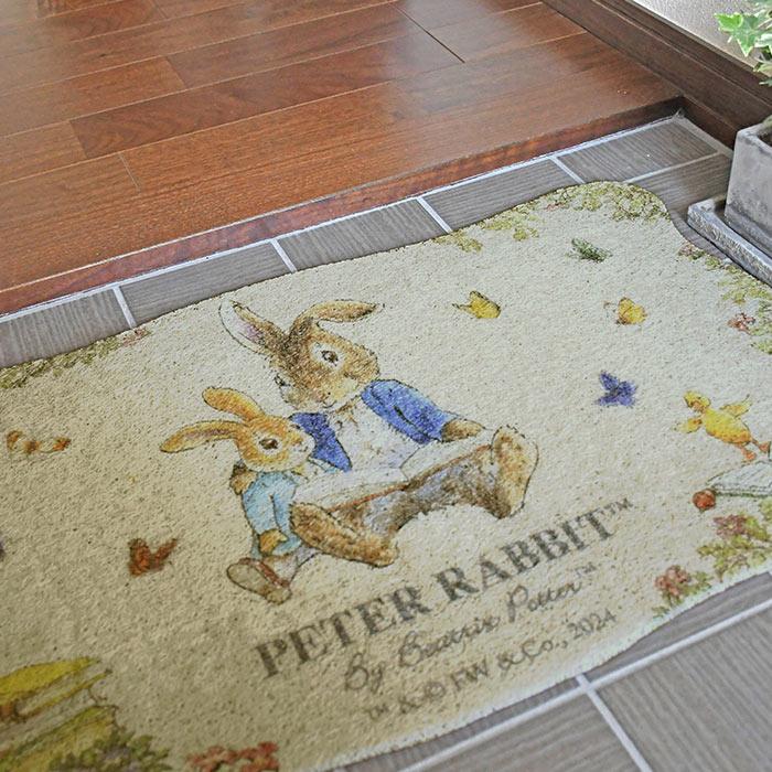 ピーターラビット（PETER RABBIT） 玄関マット ブック 45×75 cm 屋外