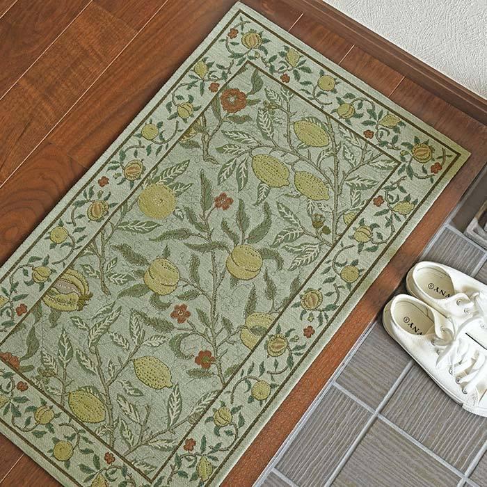 Morris Design Studio 玄関マット フルーツ FH1706A 68×123 cm 洗える