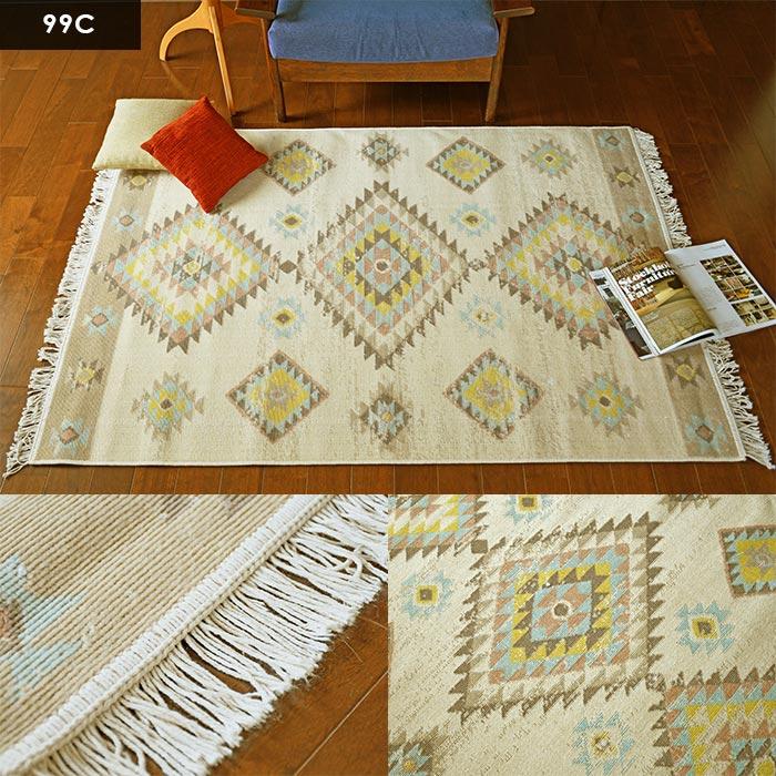 プレーベル ラグ エミル 120×170 cm ベルギー製 床暖房 ホット 