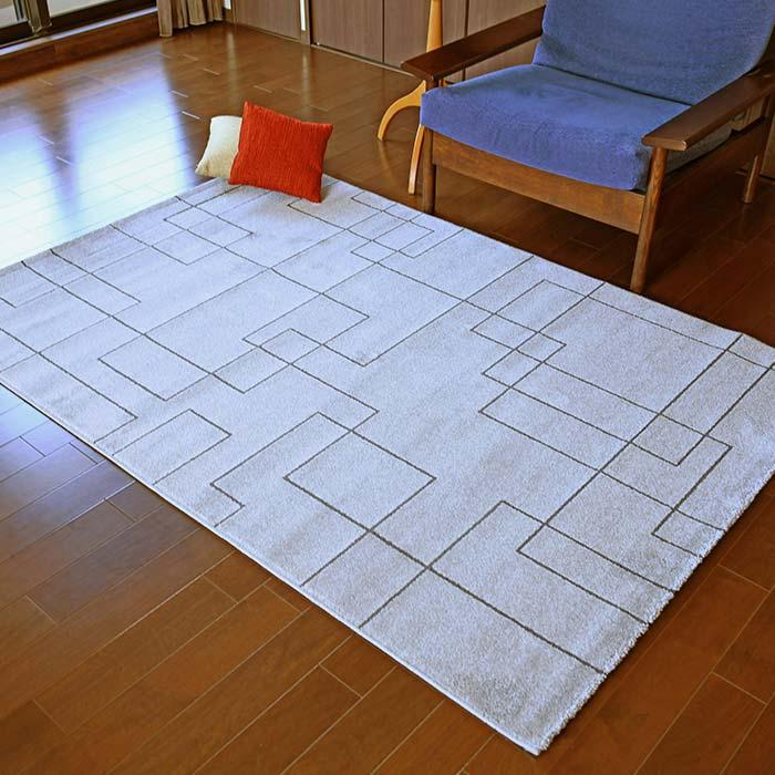 プレーベル ラグ ポーリン 3834 200×250 cm 防炎 ベルギー製