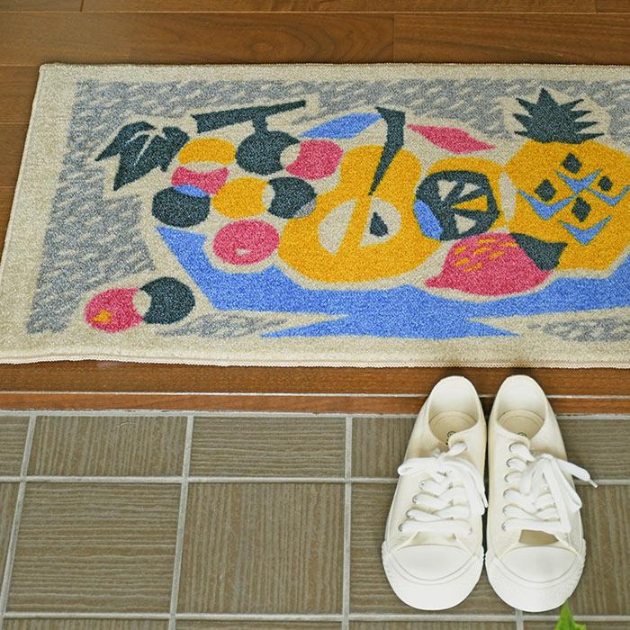 クリーンテックス・ジャパン 玄関マット fruit 45×75 cm 洗える 日本製