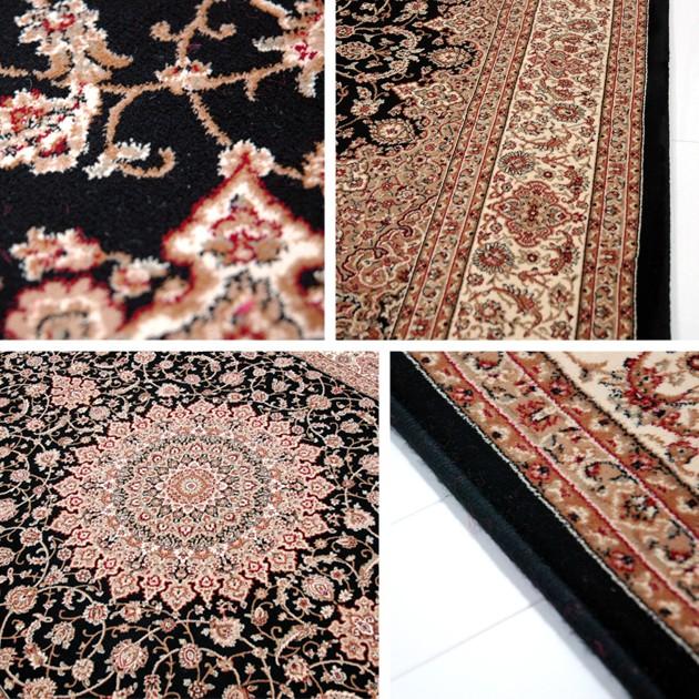 スミノエ ラグ ベントレー7828 BK 160×230 cm ベルギー製 最高級 